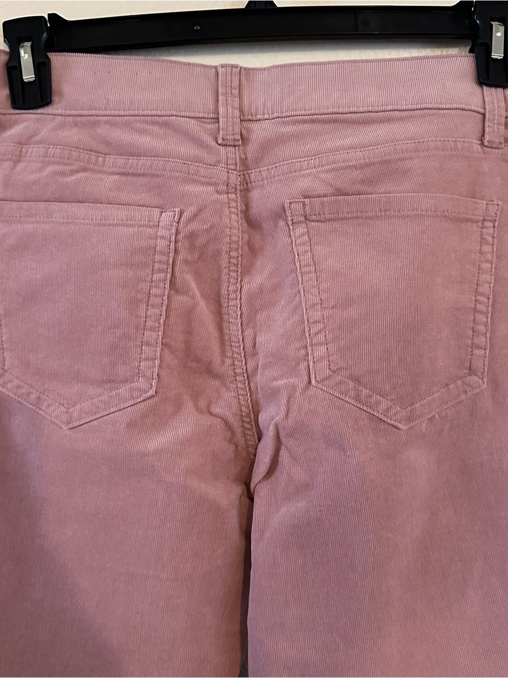 NWOT St JOHNS BAY Pink Corduroy Straight-Leg Pants Sz 8 New unused Blush Pink - Picture 2 of 3